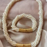 Nazenin Model Kum İnci Burgu Set