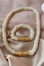 Nazenin Model Kum İnci Burgu Set