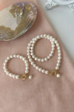Altın Uyumlu İnci Set