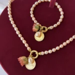 Gonca Model Gül Tomurcuk Charmlı İnci Set