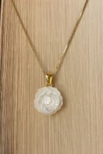 Rose Model Sedef Kolye - Görsel 3